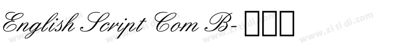 English Script Com B字体转换